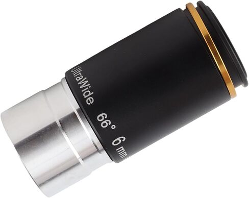 6mm Focal Length 1.25in Astronomical Telescope Eyepiece, Wide Angle 66 Degree Lens with Green Coating, Fully Coated Optical Glass for, Nebula & Celestial in Kuwait