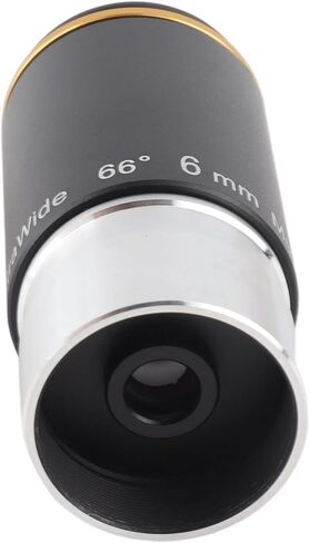 6mm Focal Length 1.25in Astronomical Telescope Eyepiece, Wide Angle 66 Degree Lens with Green Coating, Fully Coated Optical Glass for, Nebula & Celestial in Kuwait