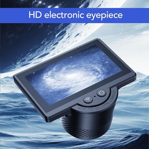 Eujgoov WT1 Microscope Electronic Eyepiece 4.3 Inch IPS Full View TFT Display Screen 1MP HD Universal Digital Eyepiece for Monocular Binocular Built in Battery in Kuwait