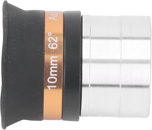 10mm Aspherical Wide Angle Eyepiece for 1.25 Inch Astronomical Telescope, 62 Degree Field of View, Multi - Coated Optical Glass with Soft Eye Cup, Aluminum Alloy in Kuwait