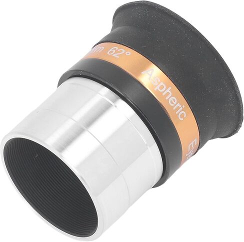 10mm Aspherical Wide Angle Eyepiece for 1.25 Inch Astronomical Telescope, 62 Degree Field of View, Multi - Coated Optical Glass with Soft Eye Cup, Aluminum Alloy in Kuwait