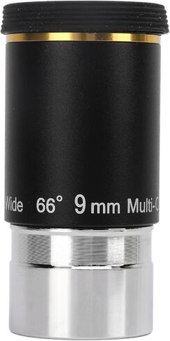 9mm Wide Angle Astronomical Telescope Eyepiece, 1.25in Telescope Eyepiece with 66° Field of View, Green Coated Optical Glass Lens, for 1.25in Refractor & Reflector in Kuwait