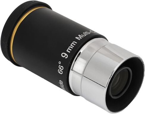 9mm Wide Angle Astronomical Telescope Eyepiece, 1.25in Telescope Eyepiece with 66° Field of View, Green Coated Optical Glass Lens, for 1.25in Refractor & Reflector in Kuwait
