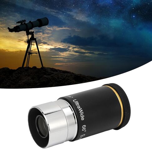 9mm Wide Angle Astronomical Telescope Eyepiece, 1.25in Telescope Eyepiece with 66° Field of View, Green Coated Optical Glass Lens, for 1.25in Refractor & Reflector in Kuwait