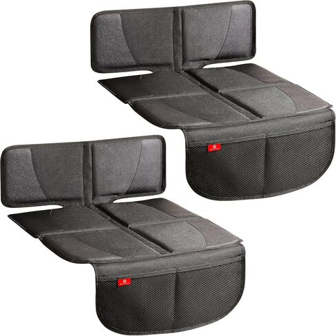 Helteko Carseat Protector with Thickest Padding, 2 Pack Auto Seat Pad from Waterproof & Stain Resistant for Child Baby , Kick Mat Material for Leather and Fabric Seat in Kuwait