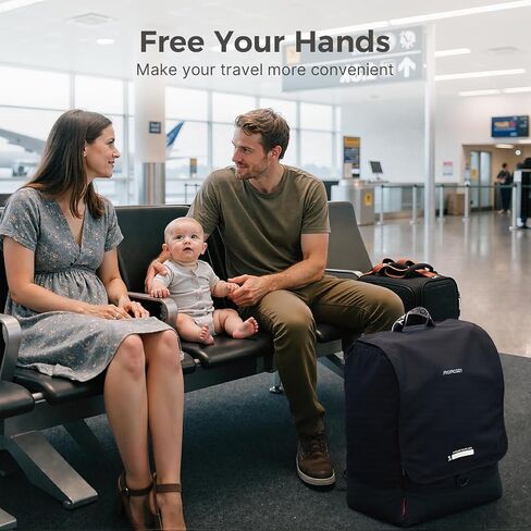 Momcozy ClickGo Stroller Travel Bag for Airplane, Handheld or Backpack | Fits Folded Strollers up to 17.3 x 22.1 x 9.8 in, Compatible with Selected Major Brands in Kuwait