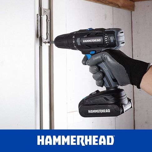 Hammerhead 20V Cordless 2-Tool Combo Kit: Drill and Impact Driver with 1.5Ah Battery and Charger - HCC2020 in Kuwait
