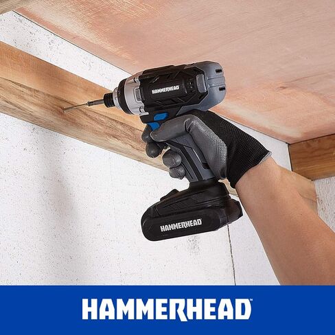 Hammerhead 20V Cordless 2-Tool Combo Kit: Drill and Impact Driver with 1.5Ah Battery and Charger - HCC2020 in Kuwait