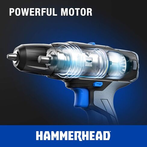 Hammerhead 20V Cordless 2-Tool Combo Kit: Drill and Impact Driver with 1.5Ah Battery and Charger - HCC2020 in Kuwait