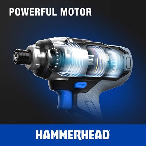 Hammerhead 20V Cordless 2-Tool Combo Kit: Drill and Impact Driver with 1.5Ah Battery and Charger - HCC2020 in Kuwait