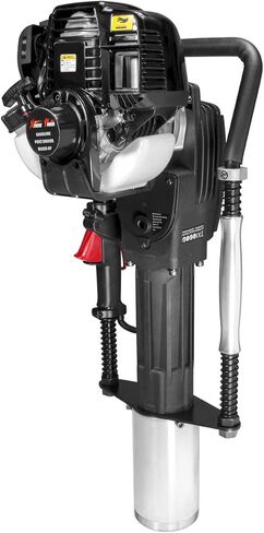 XtremepowerUS 38cc Gas Powered Fence Post Driver, 4-Stroke T-Post Driver, Heavy Duty Gasoline Pile Driver for T-Posts, Ground Rods & Steel Stakes, EPA Certified, Rolling Carry Case in Kuwait