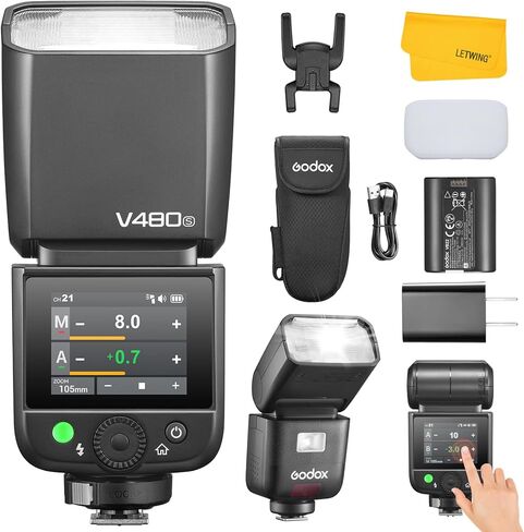 Godox V480N V480 N Camera Flash with Godox XPro-N Flash Trigger for Nikon Camera Flash Speedlite Light,650 Full-Power Flashes,2.4G HSS 1/8000s,1.7s Recycle Time in Saudi Arabia