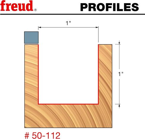 Freud 50-112: 1" (Dia.) Top Bearing Flush Trim Bit with 1/2" Shank in Kuwait