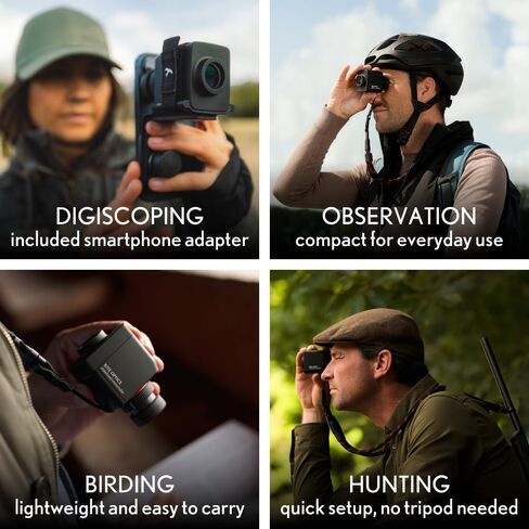 Kite Optics 10x20 Stabi One, Image Stabilized Pocket Monocular, Ultra Compact and Lightweight, 4.5 Oz, AAA Battery, Waterproof IPX1, Birdwatching, Hunting & Outdoor Activities in Kuwait
