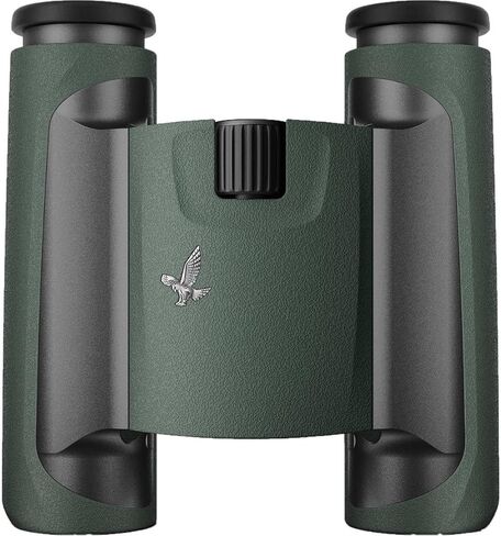 Swarovski Optik Cl Pocket 8x25 Binoculars, Wild Nature 46150 (Green) | 8x25 Optics, 357' FOV at 1000 Yd, Twist-Up Eyecups, Waterproof to 13', 12.2 Oz, Includes Wild Nature Field Bag and Strap in Kuwait
