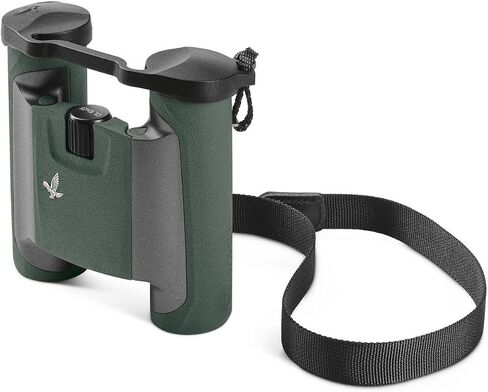 Swarovski Optik Cl Pocket 8x25 Binoculars, Wild Nature 46150 (Green) | 8x25 Optics, 357' FOV at 1000 Yd, Twist-Up Eyecups, Waterproof to 13', 12.2 Oz, Includes Wild Nature Field Bag and Strap in Kuwait