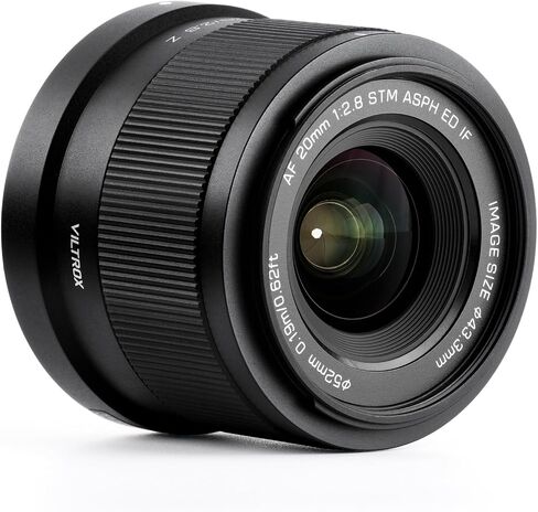 VILTROX 20mm F2.8 Z-Mount Full Frame AF Prime Wide Angle Lens for Nikon Z Mount Z8 Z9 Z6 Z7 Z6 II Z7 II Z5 Z5 in Kuwait