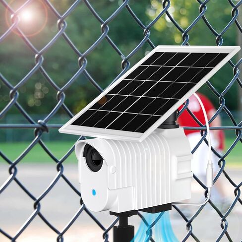 Didalo Protective Shade for Mevo Start with Solar Fan, Keep Mevo Start Cam from Overheating During Recording Baseball,Softball and Tennis Games in Summer,Hotter Sun, Faster Cooling in Kuwait