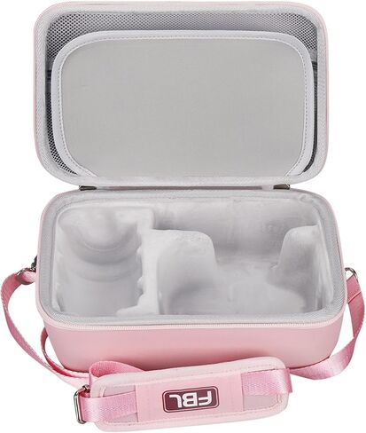 FBLFOBELI EVA Camera Case for Canon EOS Rebel T7/T8i/T5/R50/R100 | Hard EVA Shell, Shockproof & Water-Resistant, Custom Molded Interior, Detachable Shoulder Strap, Travel Storage Bag, Pink in Kuwait