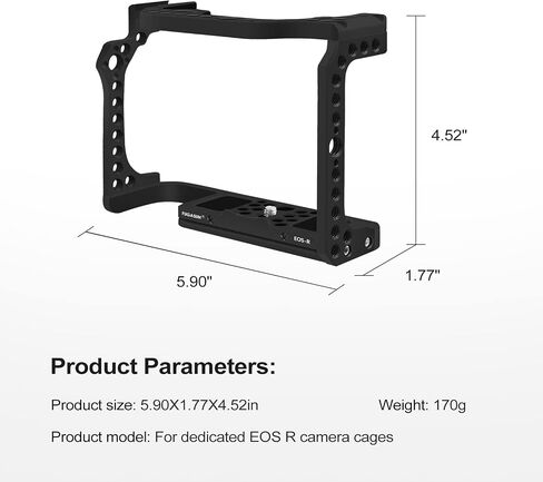 EOS R Camera Cage, EOS R Cage for Canon EOS R Camera Case Camera Rig Cold Shoe in Kuwait