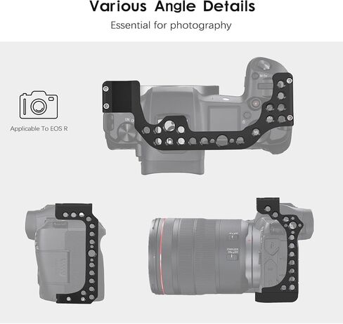 EOS R Camera Cage, EOS R Cage for Canon EOS R Camera Case Camera Rig Cold Shoe in Kuwait