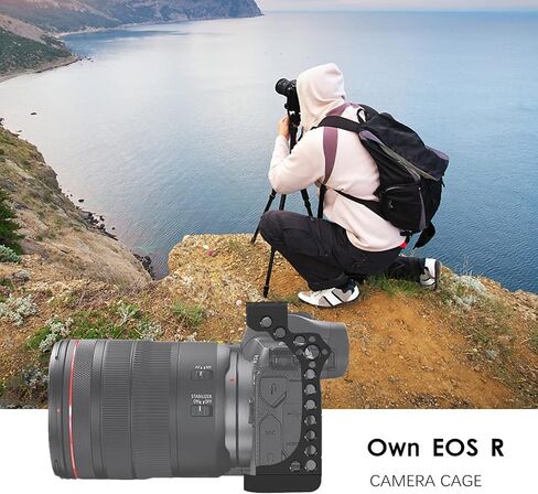 EOS R Camera Cage, EOS R Cage for Canon EOS R Camera Case Camera Rig Cold Shoe in Kuwait