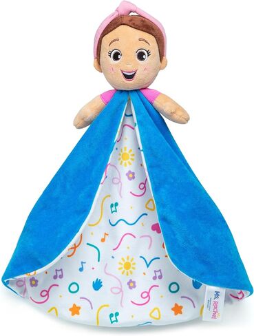 Ms. Rachel Huggable Lovey, Double-Sided & Machine Washable Baby Blanket | Familiar Face to Comfort & Soothe Baby, Super-Soft Fabric, Security Blankets for Babies Ages 3 Months-1+ in Kuwait