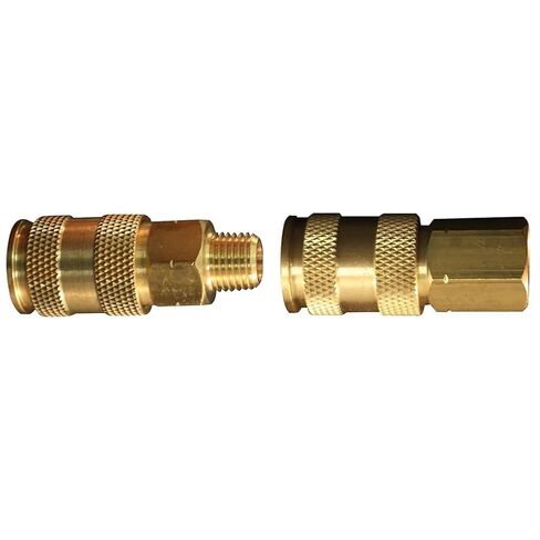 Milton Industries S-765 1/4-Inch & S-766 3/8-Inch HI-Flo V-Style Brass Body Air Couplers in Kuwait