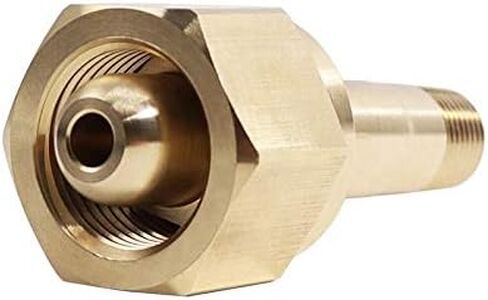 Universal CGA540 Inlet Nut & Nipple Adapter, 1/4" NPT Stem Nipple Inlet Fittings in Kuwait