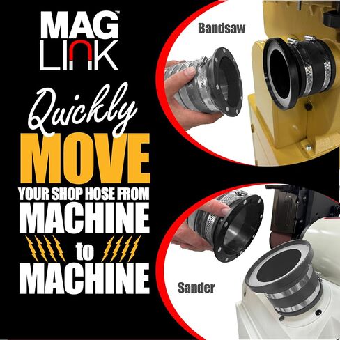 4" to 2-1/2" Magnetic Dust Collection Fittings Super Pack in Kuwait