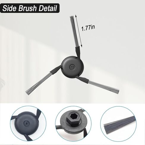 Accessories for Dreame X50 Ultra/ L40 Ultra/ X40 Ultra Robot Vacuum Cleaner | for MOVA P10, P50 Pro Ultra, 6 Dust Bags, 4 Mop Pads, 4 Side Brushes, L40 Ultra Replacement Kit in Kuwait