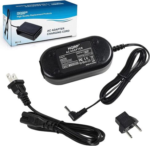 HQRP Replacement AC Adapter/Charger Compatible with Canon XA10, FS40, FS400, Optura 200MC / 300/600 / S1 Camcorder with USA Cord & Euro Plug Adapter in Kuwait