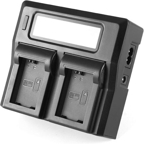 LCD Dual Quick Battery Charger Compatibility for Hitachi DZ-BD10H, DZ-BD10HA, DZ-BD7H, DZ-BD7HA, DZ-BD7HE Camcorder in Kuwait