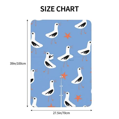 Seagulls and Starfish Baby Car Seat Cover & Breastfeeding Nursing Cover - Breathable Stretch Fabric Multi-Use Nursing Cover for Breastfeeding in Kuwait