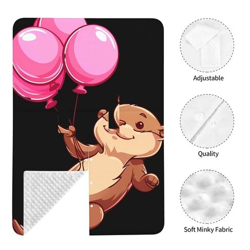 Sea Otter Flying Balloons Baby Car Seat Cover & Breastfeeding Nursing Cover - Breathable Stretch Fabric Multi-Use Nursing Cover for Breastfeeding in Kuwait