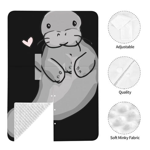 Manatee Heart Baby Car Seat Cover & Breastfeeding Nursing Cover - Breathable Stretch Fabric Multi-Use Nursing Cover for Breastfeeding in Kuwait