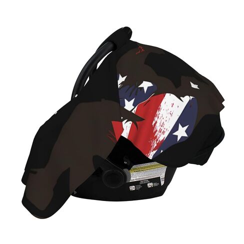Wrestling American Flag USA Flag Wrestling Baby Car Seat Cover & Breastfeeding Nursing Cover - Breathable Stretch Fabric Multi-Use Nursing Cover for Breastfeeding in Kuwait
