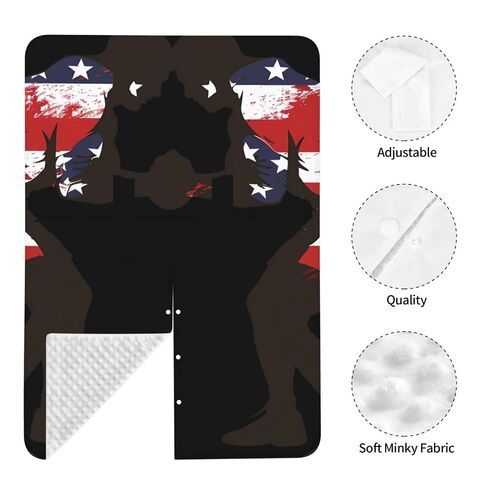 Wrestling American Flag USA Flag Wrestling Baby Car Seat Cover & Breastfeeding Nursing Cover - Breathable Stretch Fabric Multi-Use Nursing Cover for Breastfeeding in Kuwait
