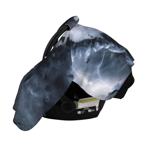 Powerful Tornado Baby Car Seat Cover & Breastfeeding Nursing Cover - Breathable Stretch Fabric Multi-Use Nursing Cover for Breastfeeding in Kuwait