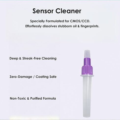 Camera Sensor and Lens Cleaning Kit, Mirrorless and DSLR Camera Cleaning Kit, Including Cotton Swabs, Dust Free Cloth, Cleaning Brush (Full Frame) in Kuwait