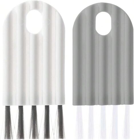5pcs Multipurpose Cleaning Brush Kit, Keyboard Cleaner Set with Soft Brush, Crevice Duster, Keycap Cleaner and Bottle Cap Brush for Desktop, Home and Office Use in Kuwait