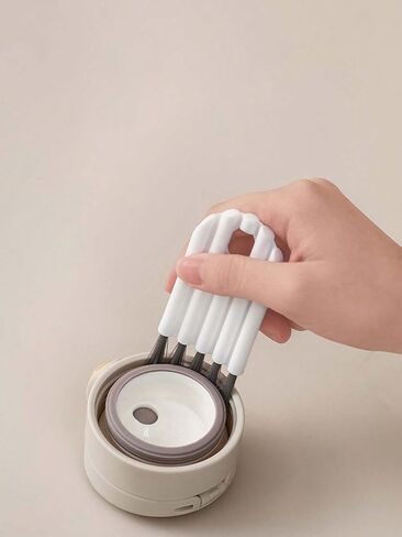 5pcs Multipurpose Cleaning Brush Kit, Keyboard Cleaner Set with Soft Brush, Crevice Duster, Keycap Cleaner and Bottle Cap Brush for Desktop, Home and Office Use in Kuwait