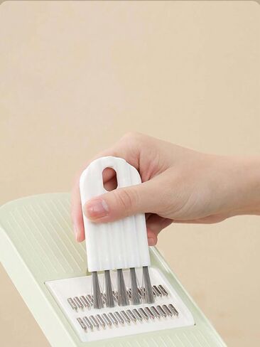 5pcs Multipurpose Cleaning Brush Kit, Keyboard Cleaner Set with Soft Brush, Crevice Duster, Keycap Cleaner and Bottle Cap Brush for Desktop, Home and Office Use in Kuwait