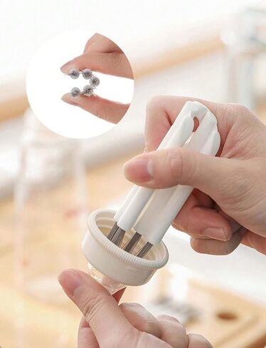5pcs Multipurpose Cleaning Brush Kit, Keyboard Cleaner Set with Soft Brush, Crevice Duster, Keycap Cleaner and Bottle Cap Brush for Desktop, Home and Office Use in Kuwait