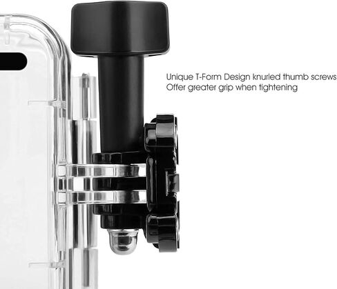 Ultimaxx 50M Underwater Housing for GoPro HERO9 / HERO10 Action Cameras with Replacement Lithium-Ion Battery for GoPro Hero 9 - Ideal for Water, Winter Sports, and All Other Outdoor Activities in Kuwait