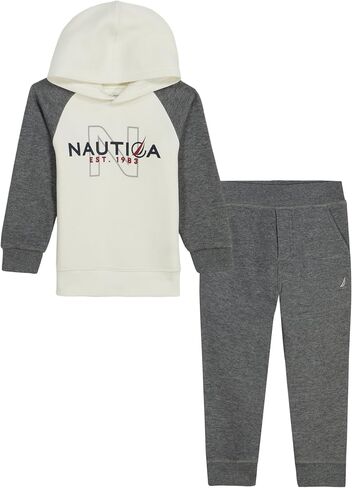Nautica Boys' 2-piece Sweatsuit Set, Fleece Hoodie Sweatshirt and Sweatpants in Kuwait