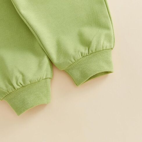 WZTYYDS Baby Boy Fall Dino Outfit 2 Piece Sweatshirt Pant Set | Dinosaur Print, Long Sleeve Color Block Top, 3M-3T, Aunties Little Dude, Daily Wear, Spring, Winter, Toddler Boy Fall Clothes in Kuwait