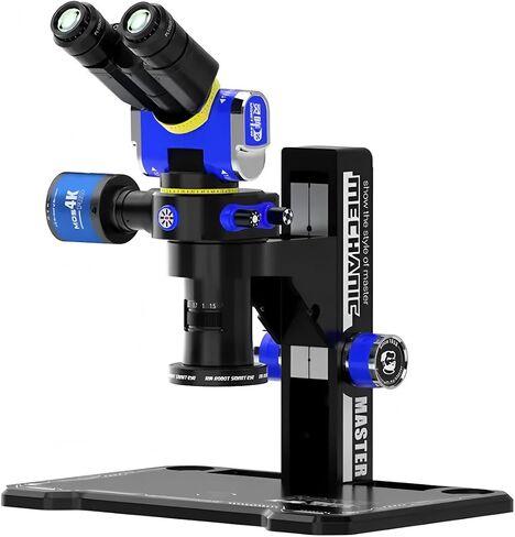MECHANIC SE7045 "Robot Smart Eye" Stereo Zoom Microscope – 7X–45X Continuous Magnification with Ergonomic Foldable Head in Kuwait