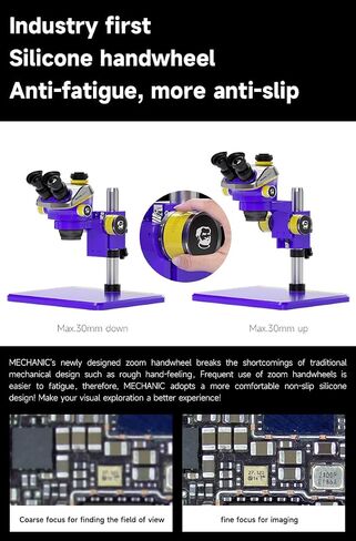 MECHANIC MIC3-B11 7X-50X Zoom Simul Focal Trinocular Stereo Microscope Video Camera For PCB Chip Welding Repair Microscope Tool in Kuwait