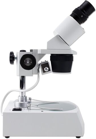 Binocular Stereo Microscope, WF10x Eyepieces, 20X/40X Magnification, 2X and 4X Objectives, Upper and Lower LED Lighting in Kuwait